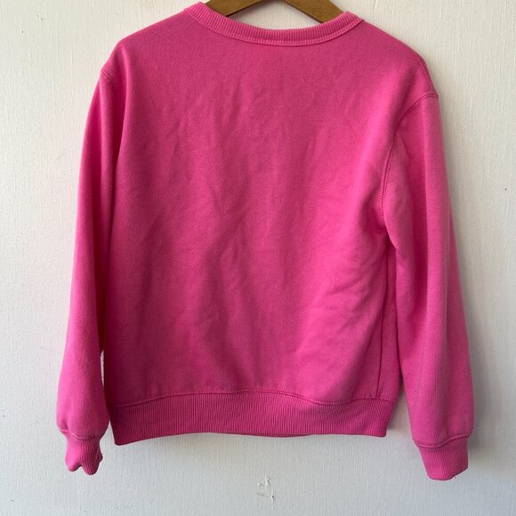 Wondershop Sweatshirt Girls Medium French J'adore Christmas Pink Pullover - Picture 4 of 5